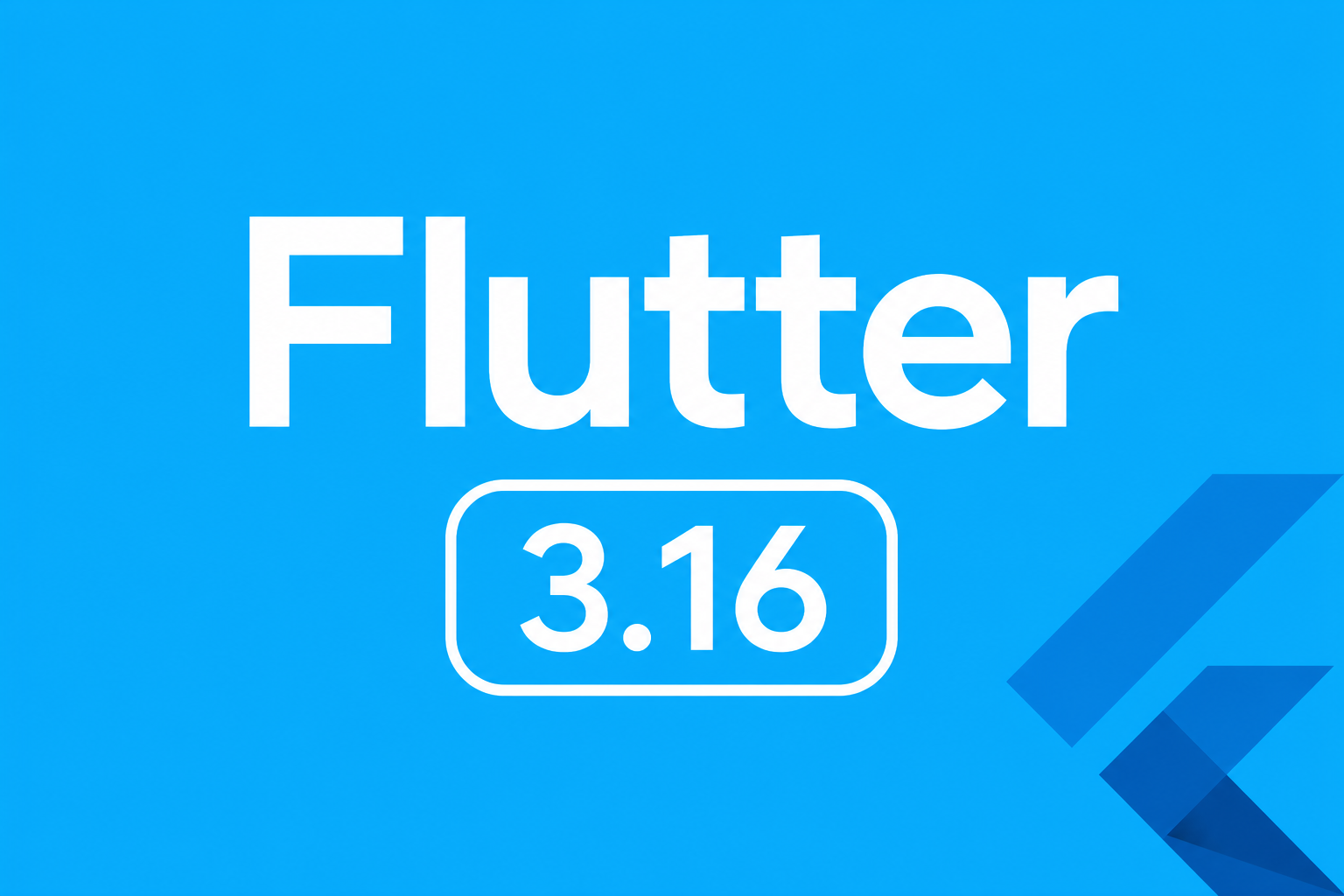 Flutter 3.16 logo